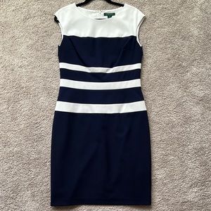 LAUREN Ralph Lauren Striped Midi Dress